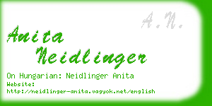 anita neidlinger business card